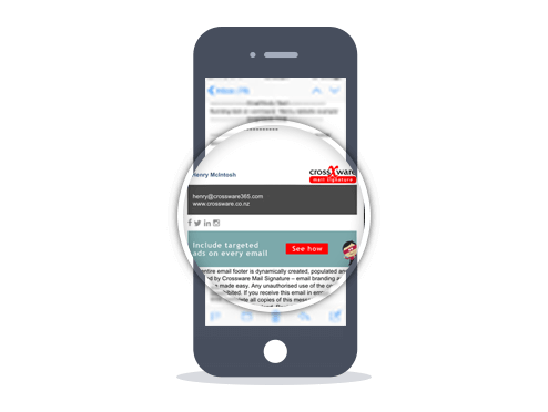 Crossware Mobile Email Signatures